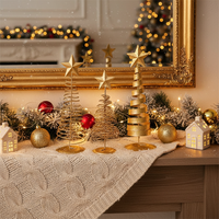 Golden Tree Iron Holiday Ornaments