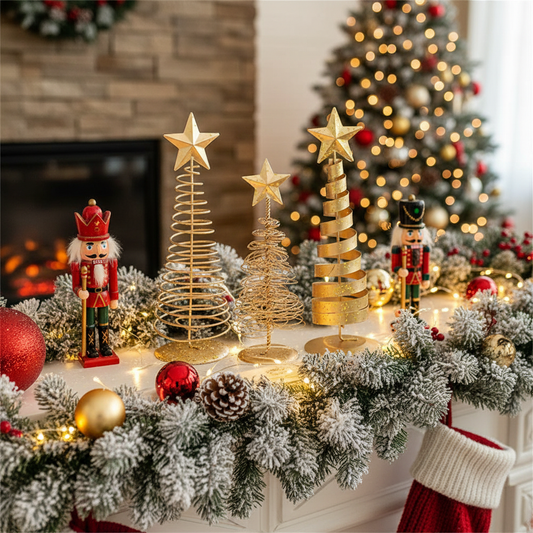 Golden Tree Iron Holiday Ornaments