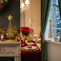 Golden Tree Iron Holiday Ornaments