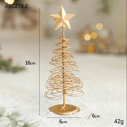 Golden Tree Iron Holiday Ornaments