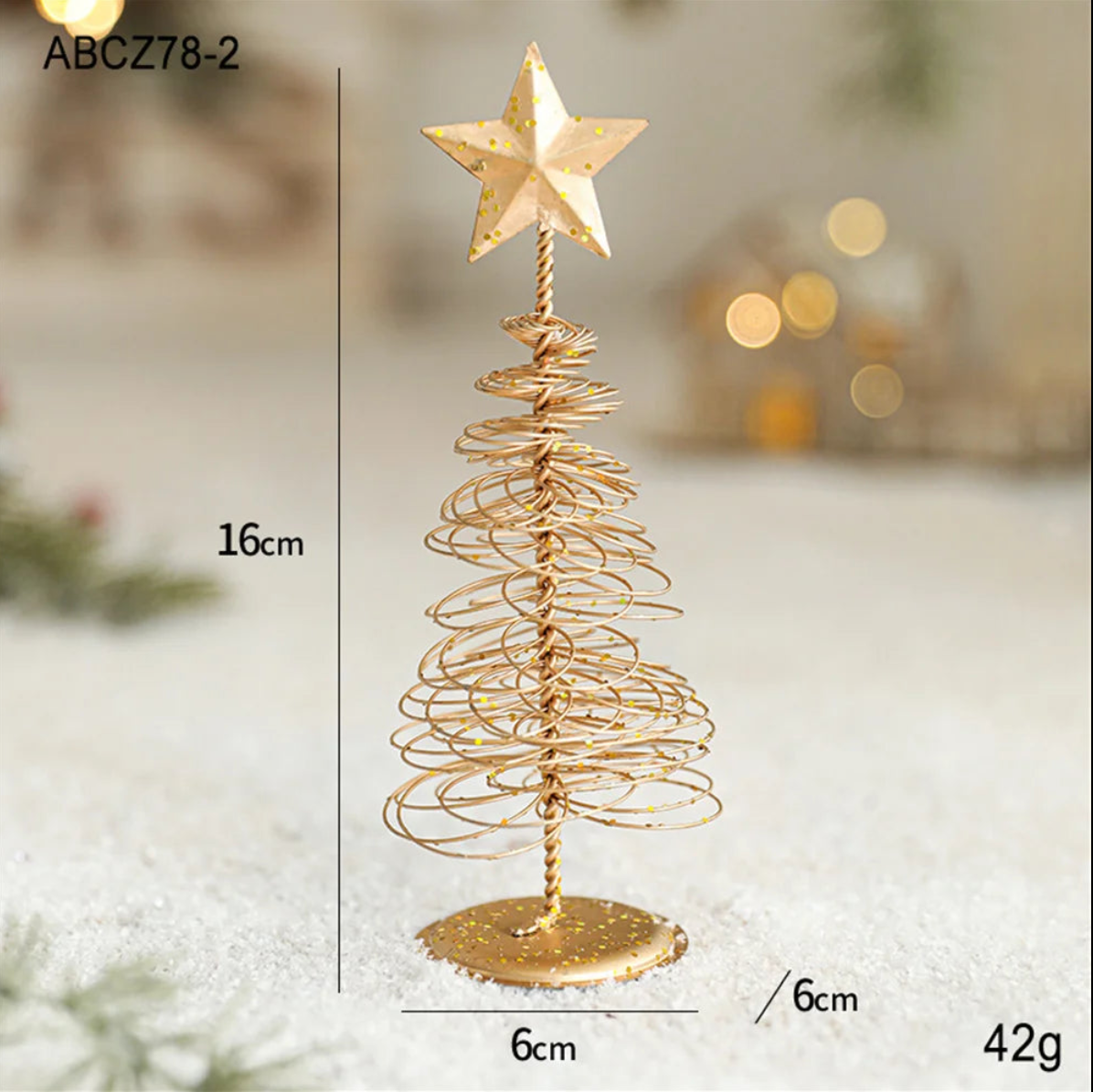 Golden Tree Iron Holiday Ornaments