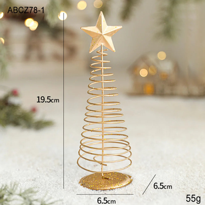 Golden Tree Iron Holiday Ornaments