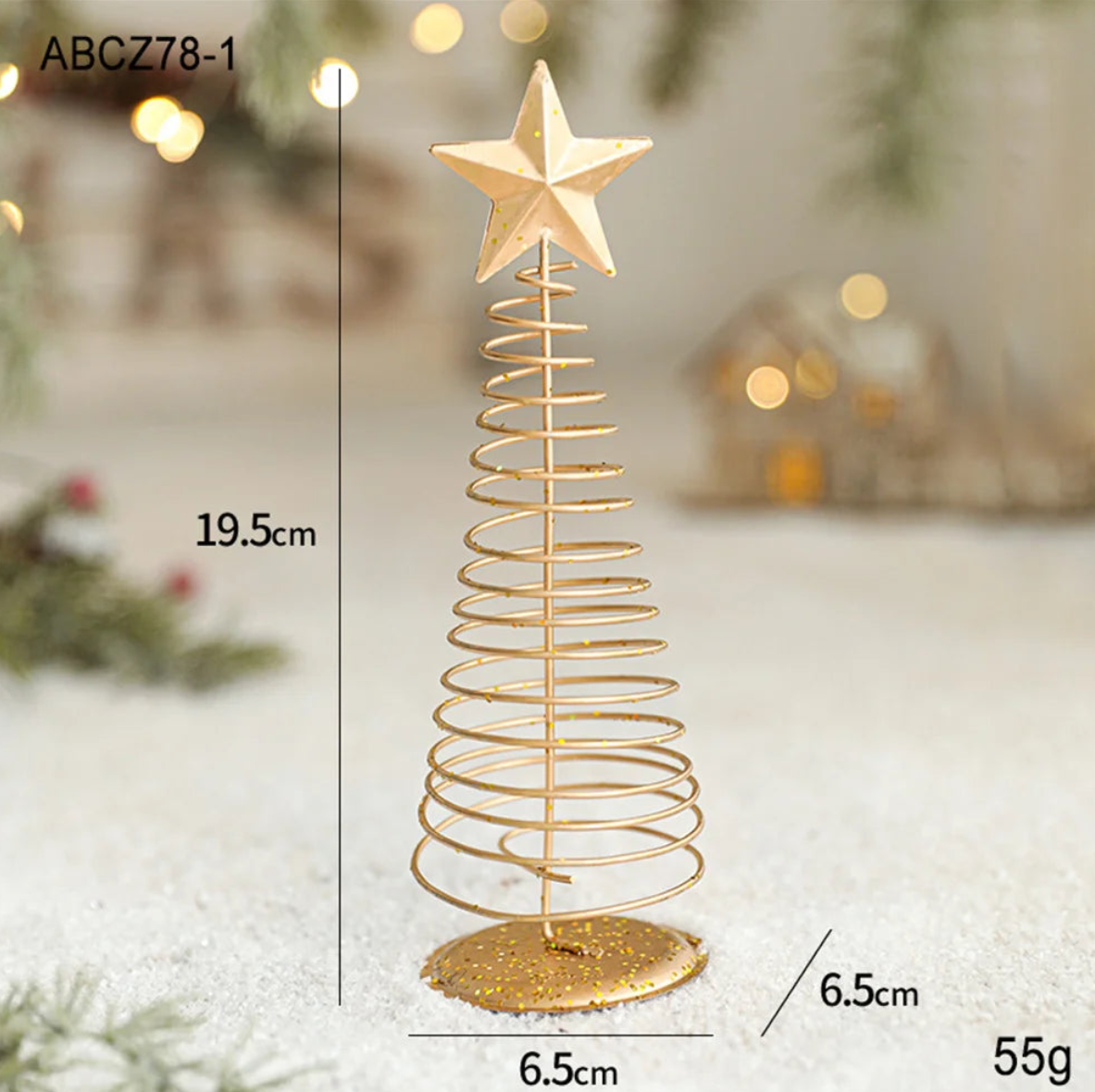 Golden Tree Iron Holiday Ornaments