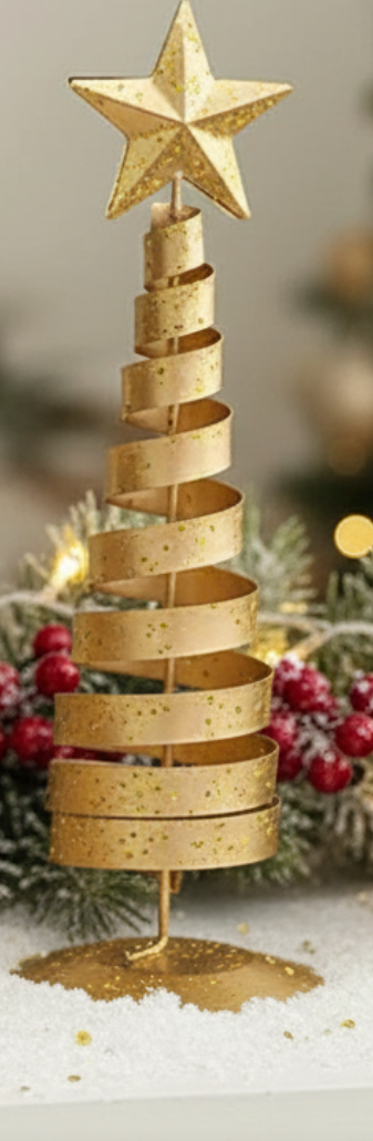 Golden Tree Iron Holiday Ornaments